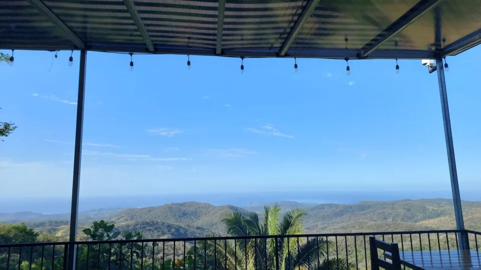 Vista desde la terraza de Sabor de la Montaña